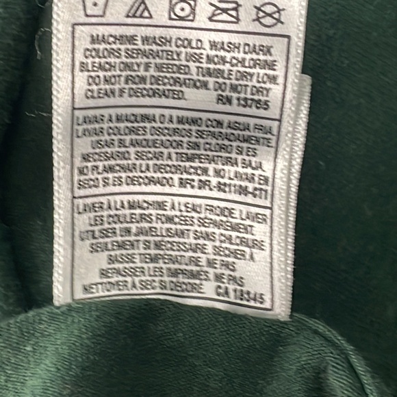 North Adams Devils Green Long Sleeve Shirt fruit of the loom 2xl - Picture 6 of 7
